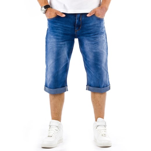 Spodenki jeansowe męskie (sx0257) Jeans niebieski s31 DSTREET