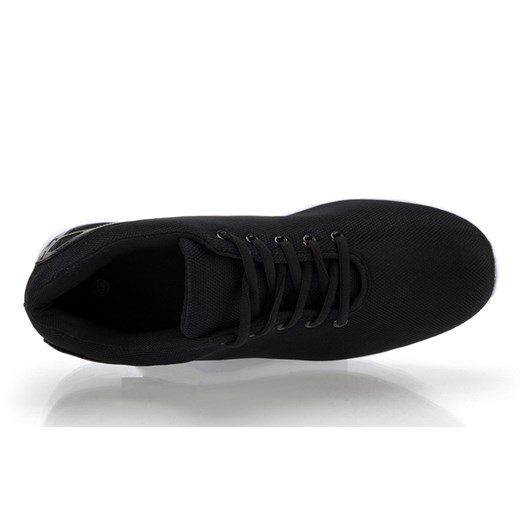 Sneakersy męskie F1565-1 czarne (zx0094)  czarny 44 DSTREET
