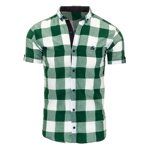 Koszula męska zielona (kx0724) mietowy  XXL DSTREET