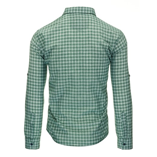 Koszula męska zielona (dx0993) mietowy  L DSTREET