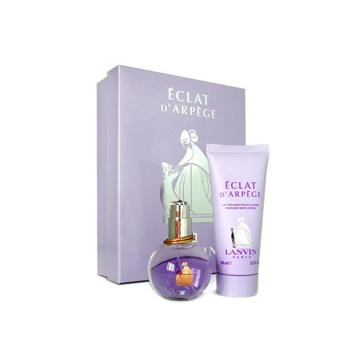 Lanvin Eclat D´Arpege W Zestaw perfum Edp 50ml + 100ml Balsam e-glamour fioletowy balsamy