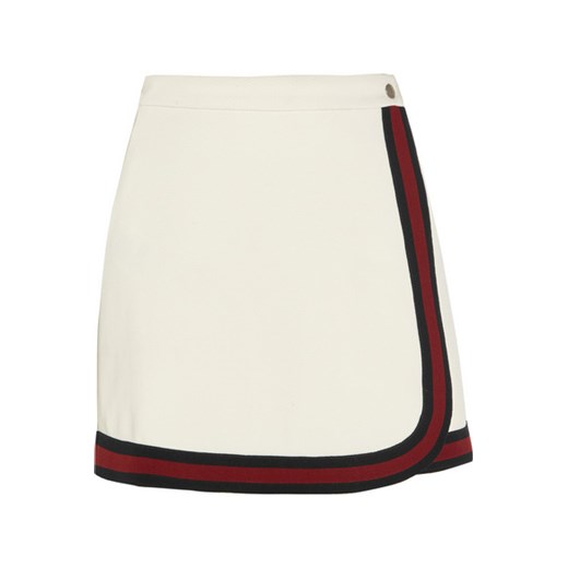 Stripe-trimmed jersey mini skirt   Gucci  NET-A-PORTER