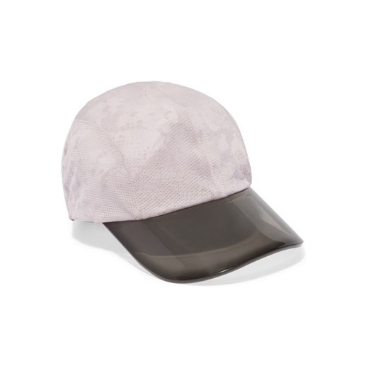 Printed stretch-mesh cap Adidas By Stella Mccartney szary NET-A-PORTER