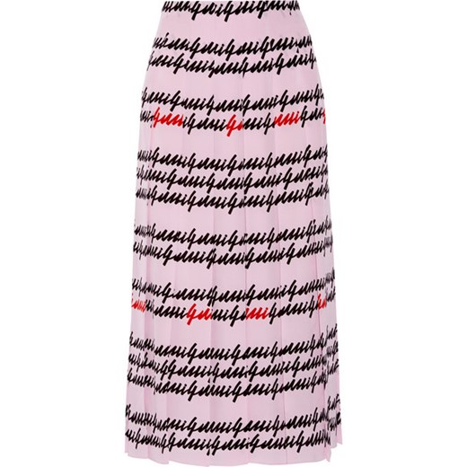 Pleated printed silk midi skirt Gucci   NET-A-PORTER