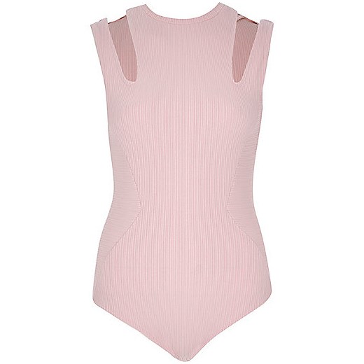 Light pink cut-out bodysuit 
