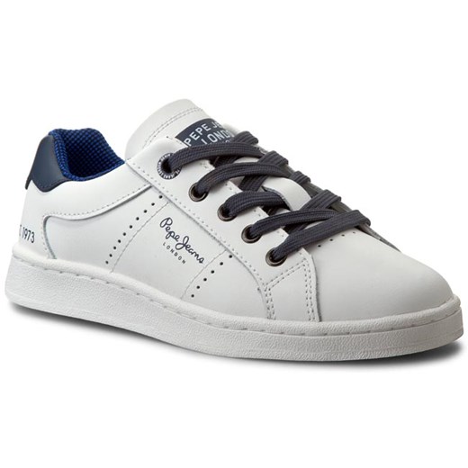 Sneakersy PEPE JEANS - Lane Basic PBS30163 White 800 szary Pepe Jeans 34 eobuwie.pl