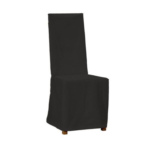 Dekoria Sukienka na krzesło Kaustby, czarny, krzesło Kaustby, Loneta