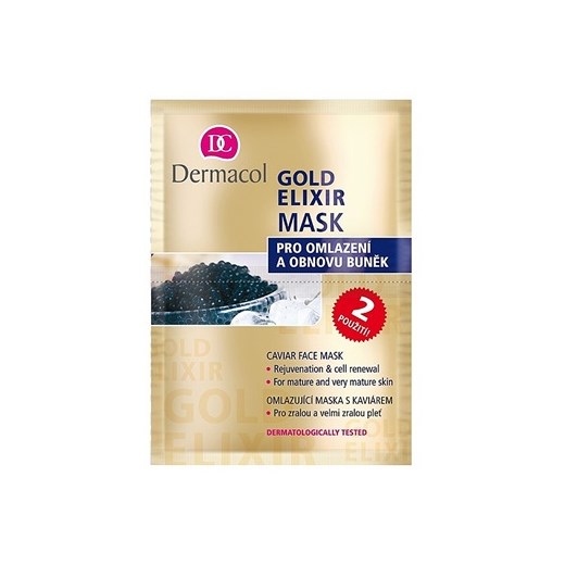 Dermacol Gold Elixir maseczka do twarzy z kawiorem  2x8 g