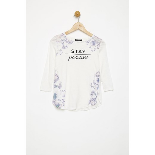 floral t-shirt with writing