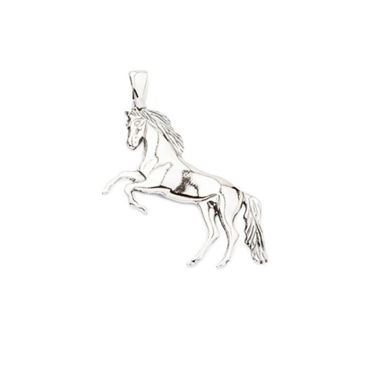 Srebrny wisiorek oksydowany "Koń" W 1780 bialy Polcarat Design  