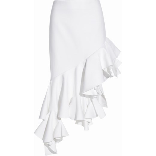 Asymmetric ruffled cotton-piqué skirt Jacquemus   NET-A-PORTER