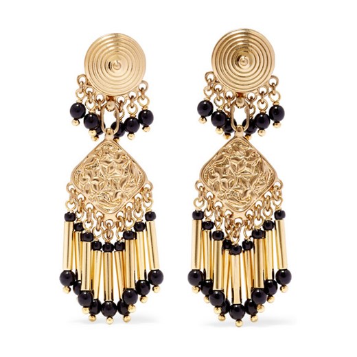 Gold-plated beaded earrings brazowy Etro  NET-A-PORTER