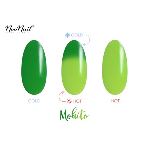 Lakier Hybrydowy Termiczny 6 ml - Mohito Neonail zielony