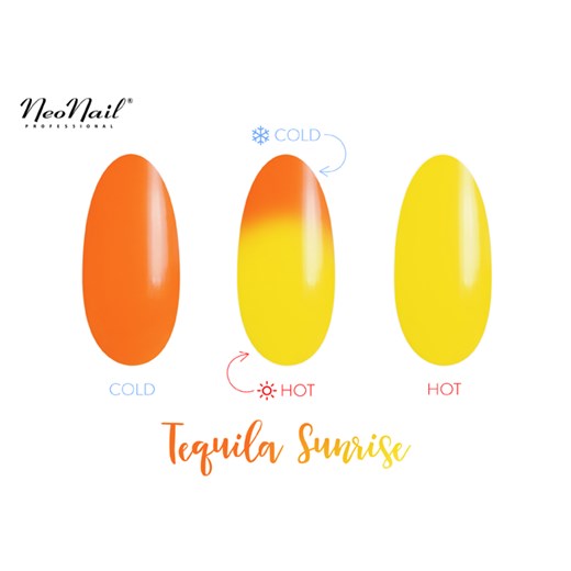 Lakier Hybrydowy Termiczny 6 ml - Tequila Sunrise Neonail zolty