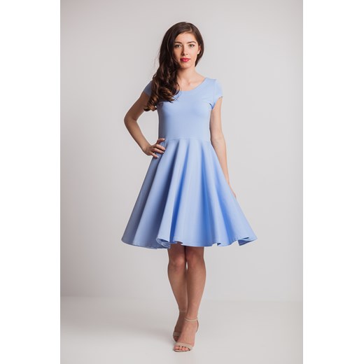 Sukienka z koła błękitna