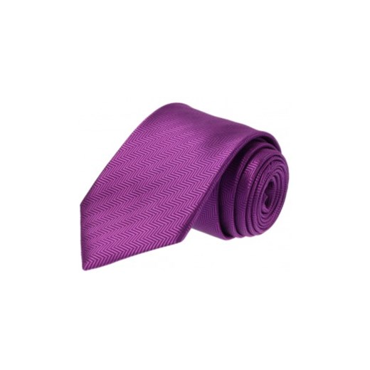 Krawat jedwabny - jednolity różowy fioletowy Republic Of Ties  