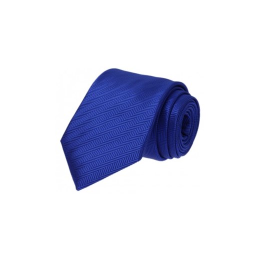 Krawat jedwabny - jednolity niebieski Republic Of Ties niebieski  