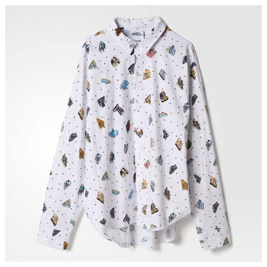 Koszula adidas x Jeremy Scott Shoeprint Shirt (AC1870) szary Adidas XS Worldbox