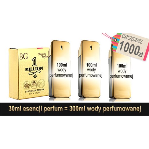 Esencja Perfum odp. 1 Million Men Paco Rabanne /30ml