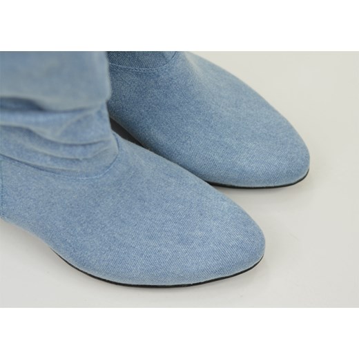 Saszki SA1 jeans 0040 - WSZYSTKIE ROZMIARY Liliana niebieski 36 espadryle.pl
