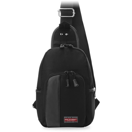 MAŁY PLECAK MĘSKI BAG STREET NA JEDNO RAMIĘ Bag Street czarny world-style.pl