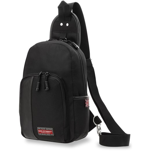 MAŁY PLECAK MĘSKI BAG STREET NA JEDNO RAMIĘ Bag Street czarny world-style.pl