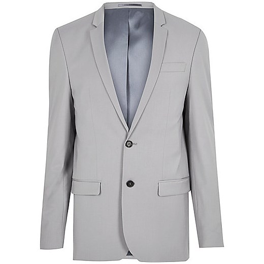 Grey skinny suit jacket 