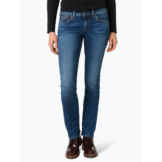 Pepe Jeans - Jeansy damskie – Saturn, niebieski  Pepe Jeans 26-32,27-30,27-32,28-32,28-34,29-30,29-32,30-32,30-34,31-32 vangraaf