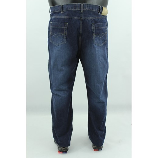 SPODNIE MĘSKIE JEANS BMC SP00032 pas 136-158 cm Big Men Certified czarny 57 BMC