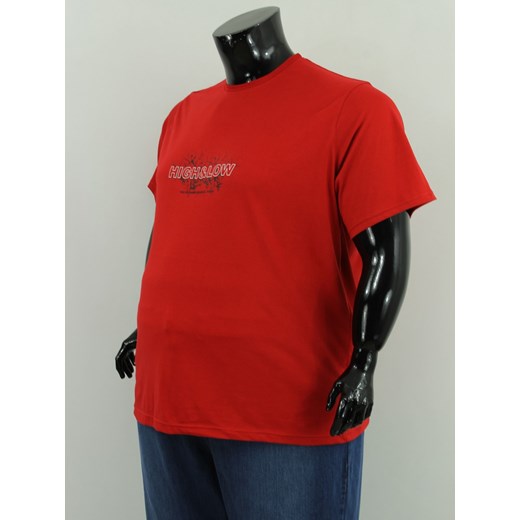 KOSZULKA, T-SHIRT MĘSKI BMC TSH0359 rozmiar 9XL Big Men Certified czerwony 9XL BMC
