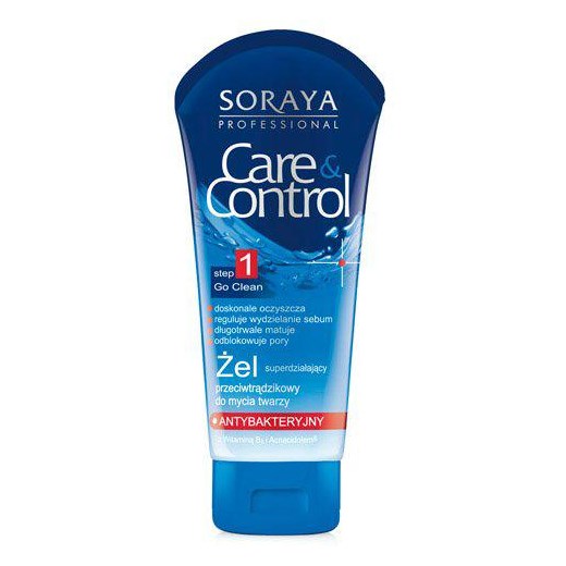 Soraya Care and Control Linia Antybakteryjna Przeciwtrądzikowy żel do mycia twarzy