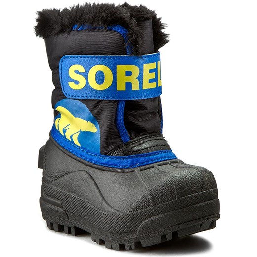 Śniegowce SOREL - Toddler Snow Commander NV 1877 Black/Super Blue 011