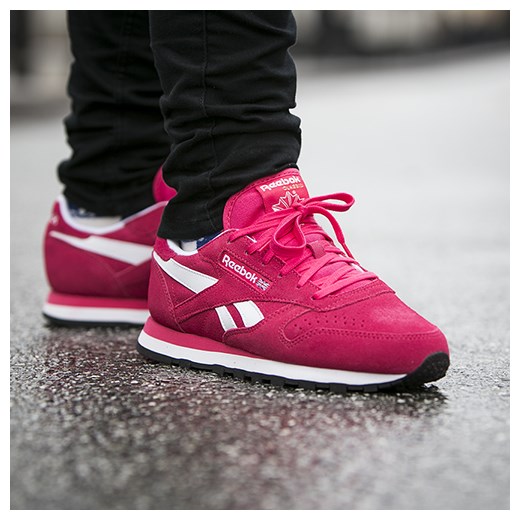 Buty Reebok Classic Leather Suede "Blazing Pink" (M46525)