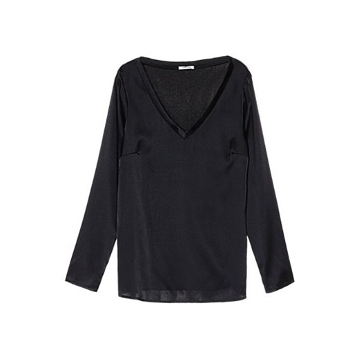 Long-Sleeve Top in Silk Satin Intimissimi czarny