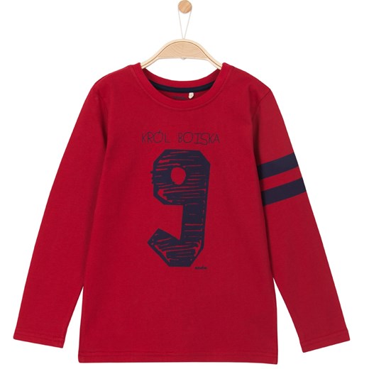T-shirt z długim rękawem dla chłopca 9-12 lat czerwony Endo 134 endo.pl