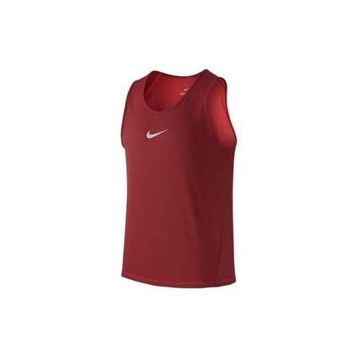 Koszulka DF AEROREACT SINGLET Nike czerwony M Perfektsport