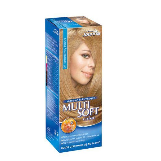 Joanna Multi Soft Color Szampon do włosów 21 Karmelowy Blond