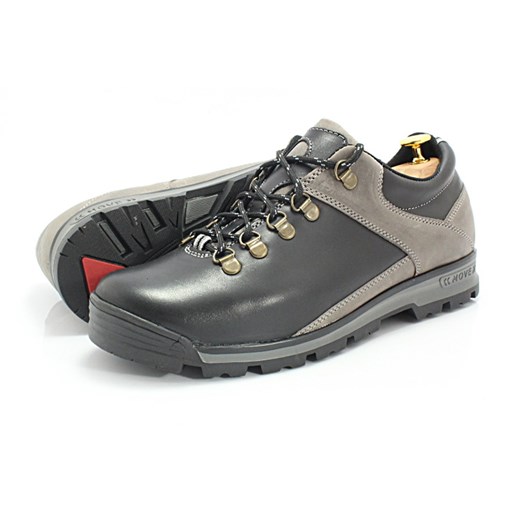 KENT 290 CZARNY-SZARY Trekkingowe buty męskie ze skóry  Kent 41 Tymoteo.pl - sklep obuwniczy