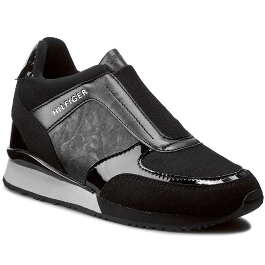Sneakersy TOMMY HILFIGER - Sady 12C FW56821996 Black 990 Tommy Hilfiger czarny 42 eobuwie.pl