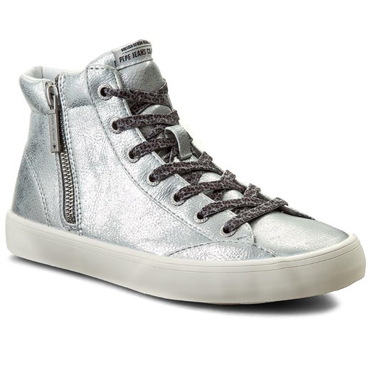 Sneakersy PEPE JEANS - Clinton Combi PLS30359 Silver 934 zielony Pepe Jeans 39 eobuwie.pl