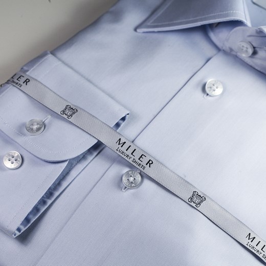 Koszula półformalna - niebieska Miler Luxury Shirts niebieski 46 Classic Miler Menswear