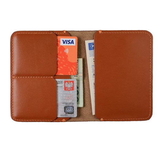 Skórzany portfel - Daily Wallet brazowy Manufaktura Miler Miler Menswear