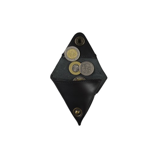 Skórzana bilonówka – Coin Wallet Manufaktura Miler czarny Miler Menswear