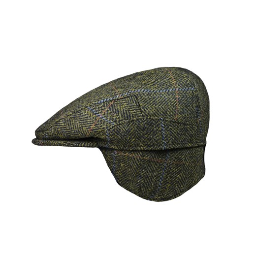 Kaszkiet z nausznikami Harris Tweed - Skye Miler Menswear szary 60