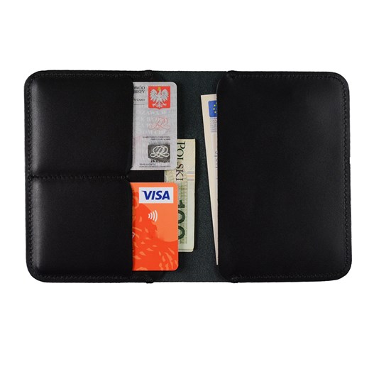Skórzany portfel - Daily Wallet czarny Manufaktura Miler Miler Menswear