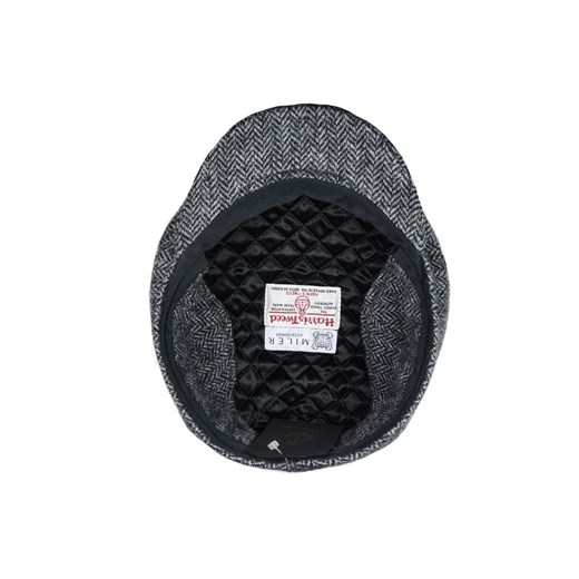 Kaszkiet z nausznikami Harris Tweed - Jura Miler Menswear czarny 59