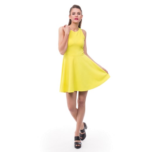 #TRBL Sukienka Fancy Cutout Limonkowa M
