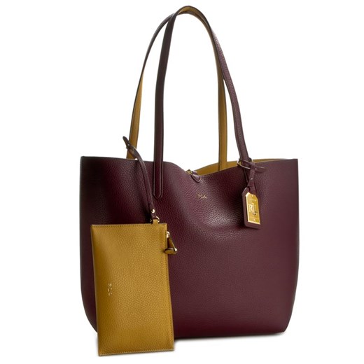 Torebka LAUREN RALPH LAUREN - Olivia Reversible Tote N91 L7194 AL693 V3L52 Claret/Dijom Lauren Ralph Lauren szary eobuwie.pl