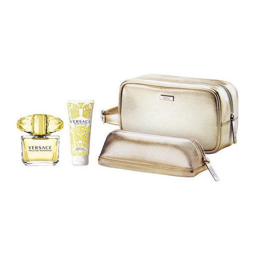 Versace Yellow Diamond W Zestaw perfum Edt 90ml + 100ml Balsam + Kosmetyczka e-glamour  balsamy