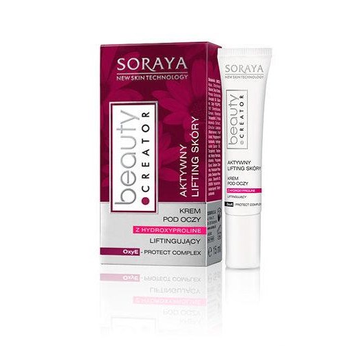 Soraya Beauty Creator - Aktywny Lifting Skóry Liftingujący krem pod oczy z Hydroxyproline 40+